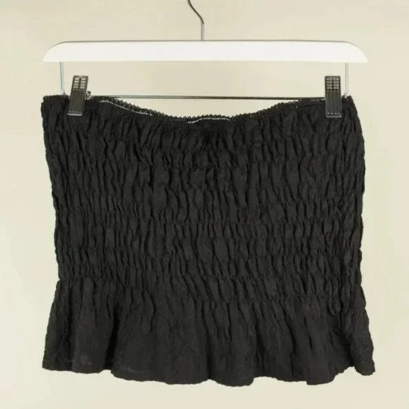 Coco Tops - Coco Black Strapless Smocked Top